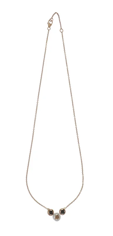 Black Diamond Ladies Pendant (Black Diamond 0.42 cts. Brown Diamond 0.19 cts. White Diamond 0.07 cts.)
