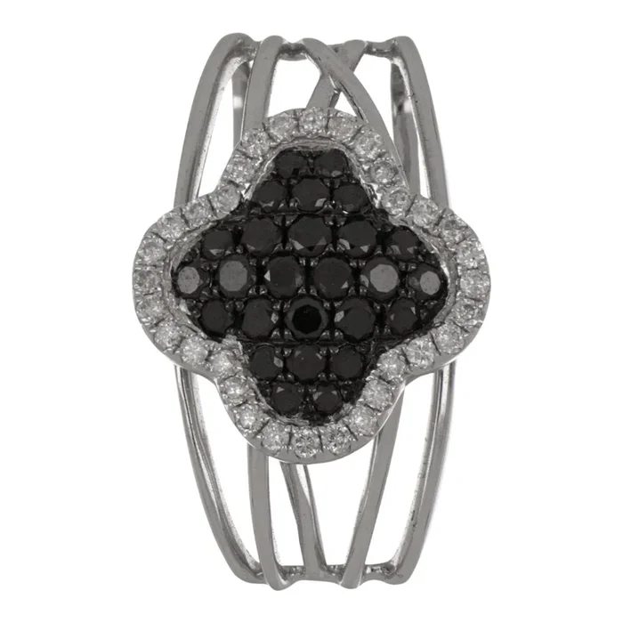 Black Diamond Necklace (Black Diamond 0.38 cts. White Diamond 0.17 cts.)