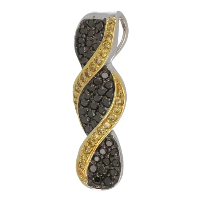 Black Diamond Pendant (Black Diamond 0.35 cts. Yellow Diamond 0.2 cts.)