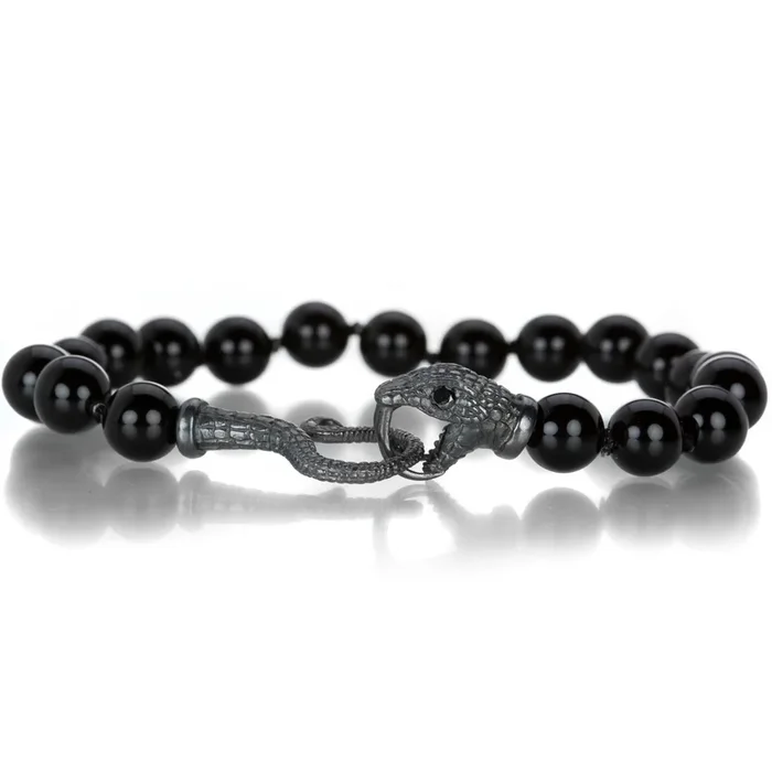 Black Onyx Serpent Bracelet