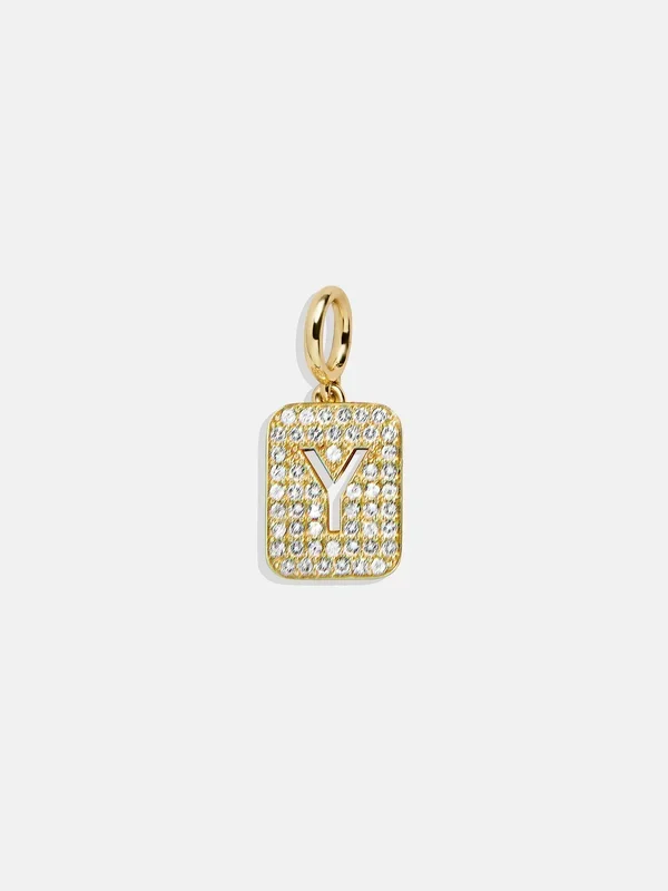 Block Pavé Initial Cluster Charm – Y