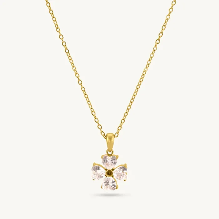 Blooming Brilliance Floral Necklace