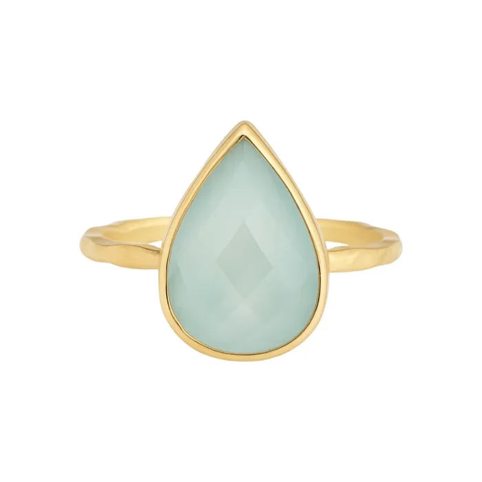 Blue Chalcedony | Bezel Ring