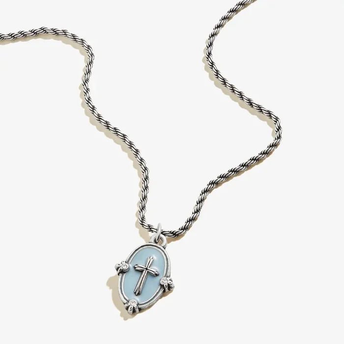 Blue Cross ‘Infinite Love Surrounds You’ Pendant Necklace