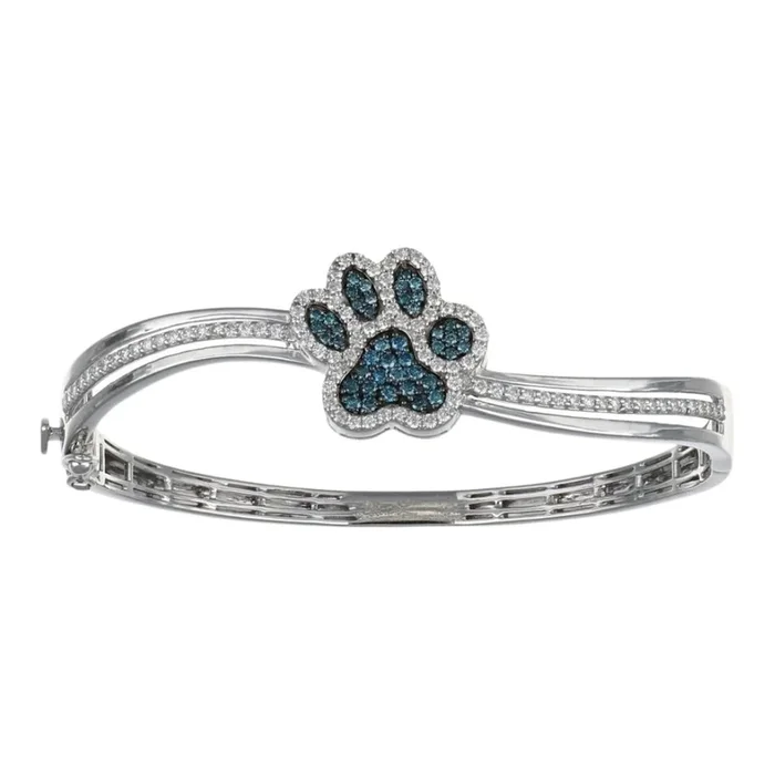 Blue Diamond Bangle (Blue Diamond 0.43 cts. White Diamond 0.75 cts.)