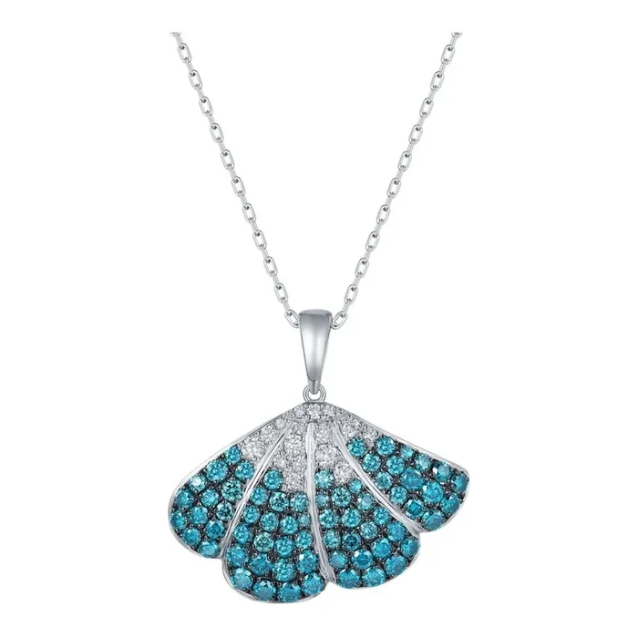 Blue Diamond Pendant (Blue Diamond 1.69 cts. White Diamond 0.26 cts.)