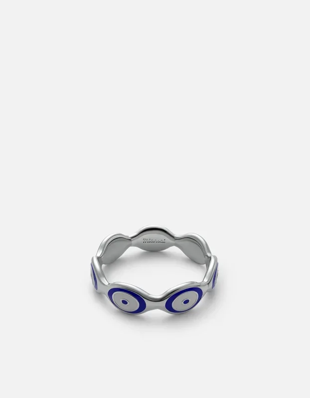 Blue Eye Ring, Sterling Silver