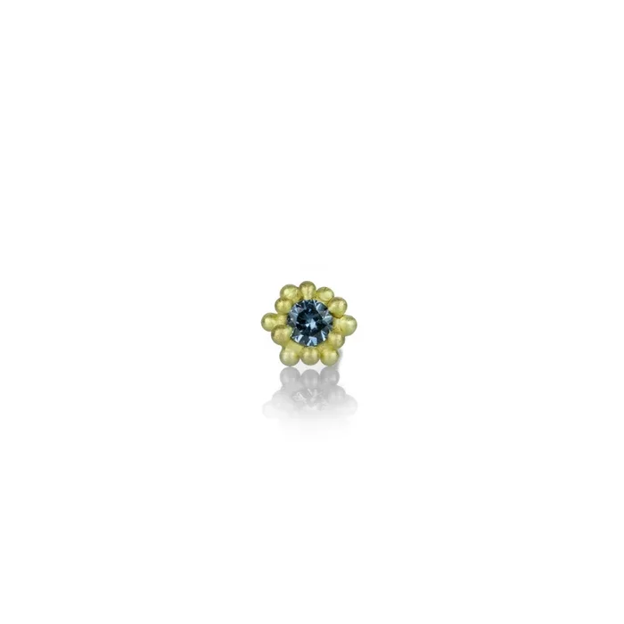 Blue/Grey Sapphire Faerie Stud One