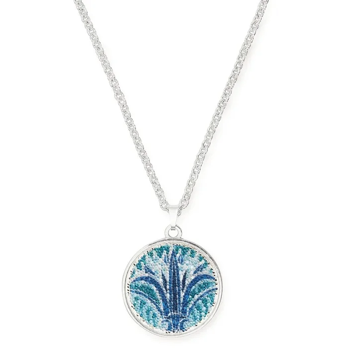 Blue Lotus Statement Necklace
