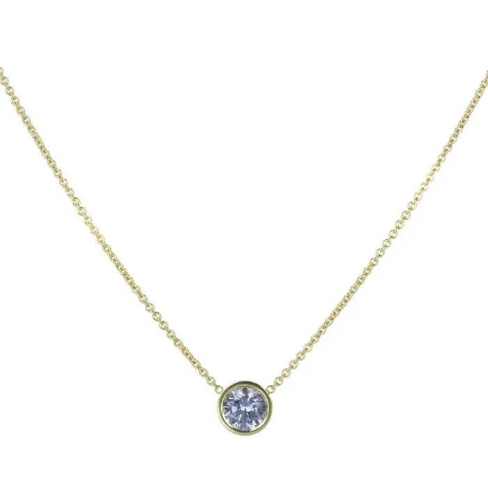 Blue Montana Sapphire Pendant Necklace
