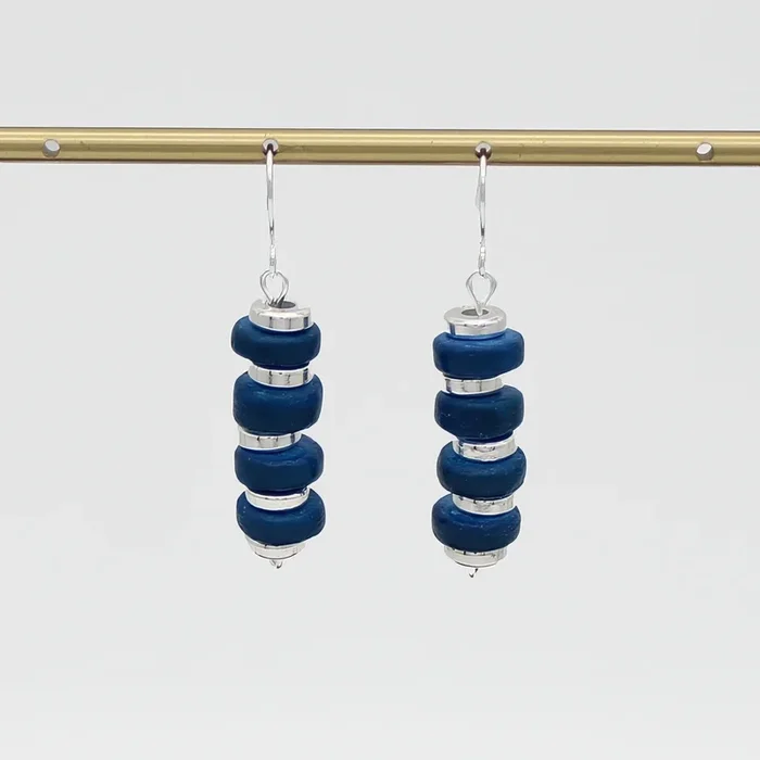 Blue Roca Drop Earrings