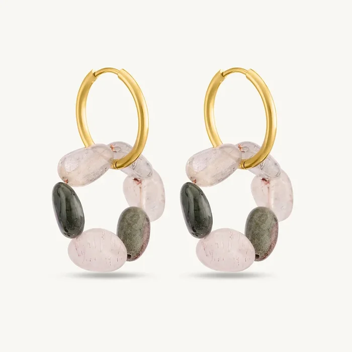 Boho Gold Hoop Earrings