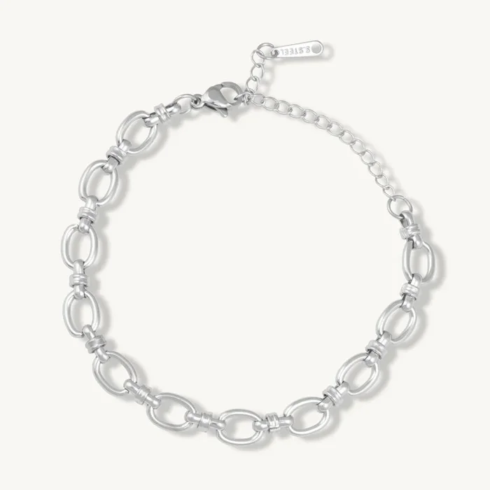 Bold Oval-Link Statement Bracelet
