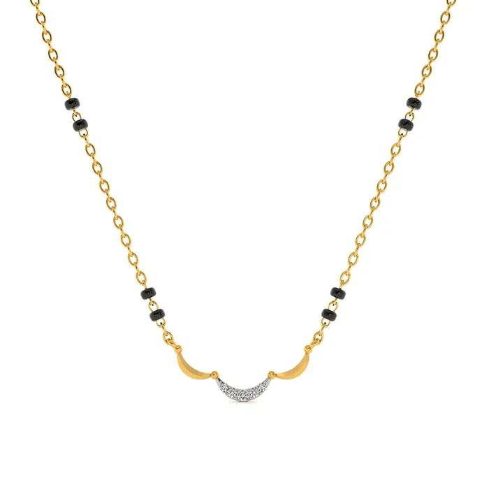 Bondwave Glow 9KT Gold Lab Grown Diamond Mangalsutra