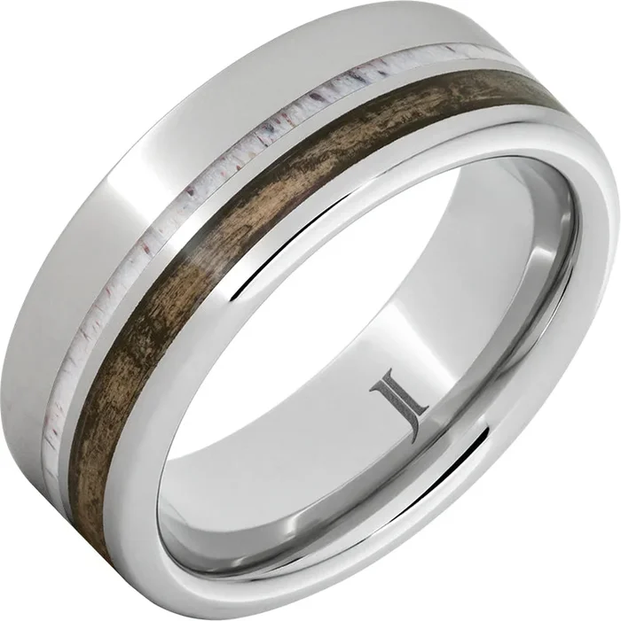 Bourbon/Antler Wedding Band