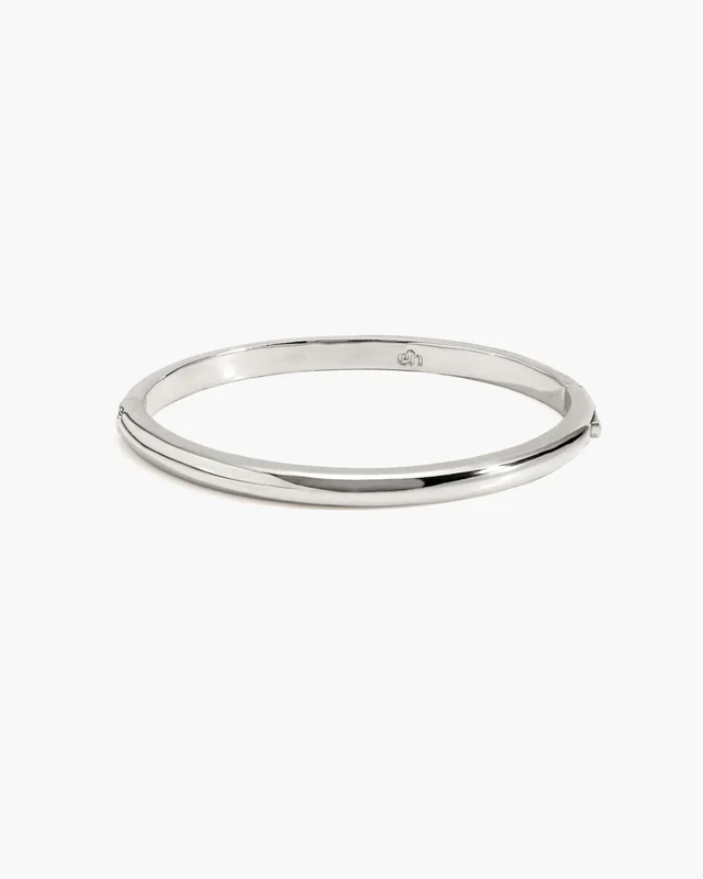 Bracciale rigido Dustlight Plain in Argento