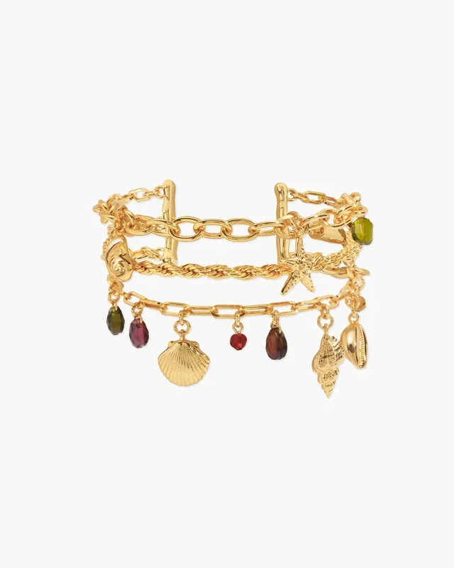 Braccialetto con ciondolo ballerina corallo