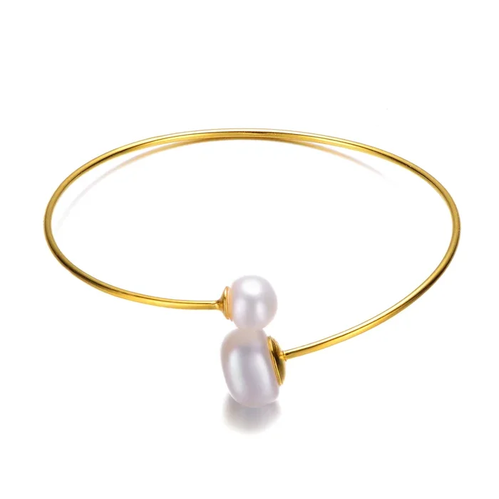 Brigitte Pearl Bangle Bracelet