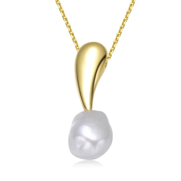Brigitte Pearl Drop Pendant Necklace