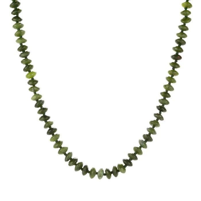British Columbian Jade Beaded Necklace