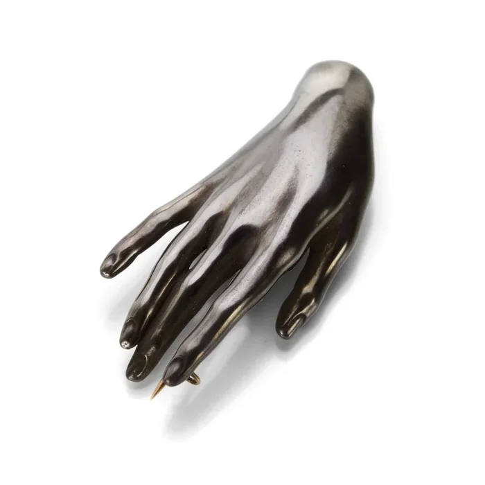 Bronzino Bronze Hand Pin
