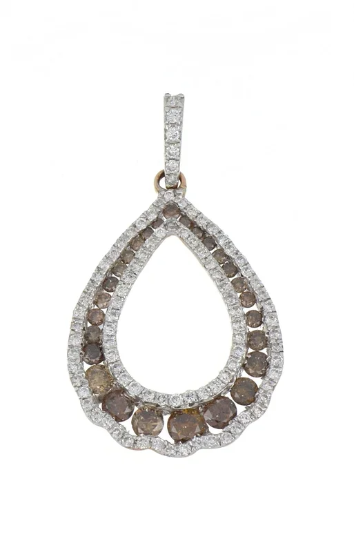 Brown Diamond Pendant (Brown Diamond 0.75 cts. White Diamond 0.46 cts.)
