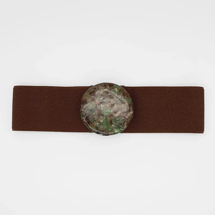 Brown Mosaic Belt