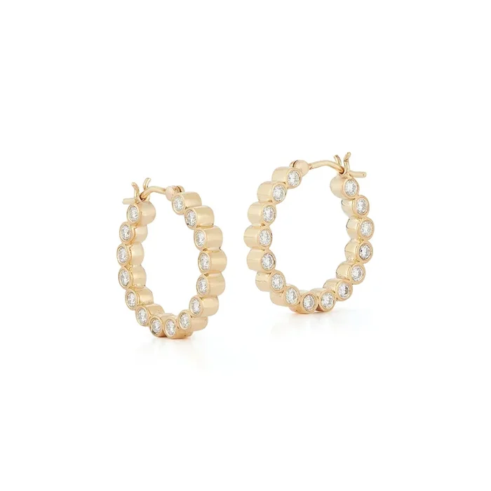 Bubble Double-Sided Hoops – Medium