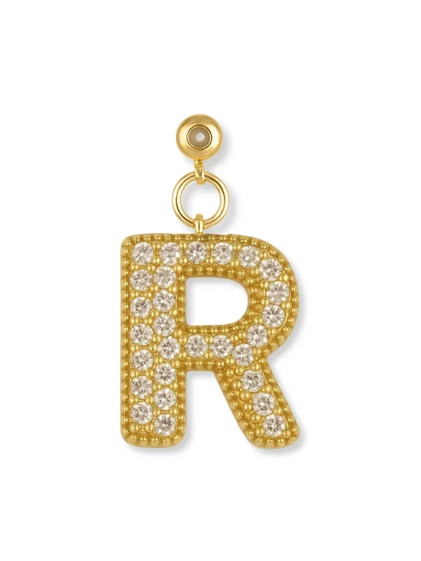 Bubble Letter Grip Charm Letter R