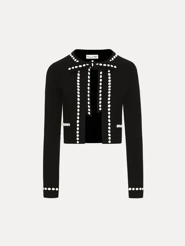Bubble Trim Cardigan