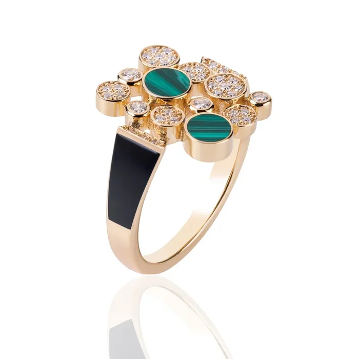 Bubbles Ring with Diamond, Small