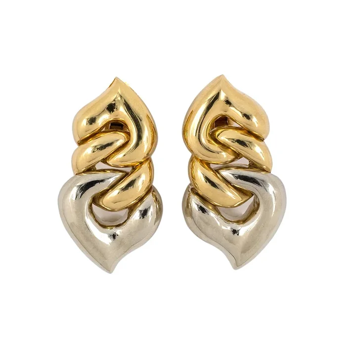 Bulgari Gold Drop Earrings