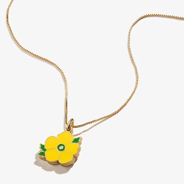 Buttercup Flower ‘Find Joy In Every Moment’ Necklace