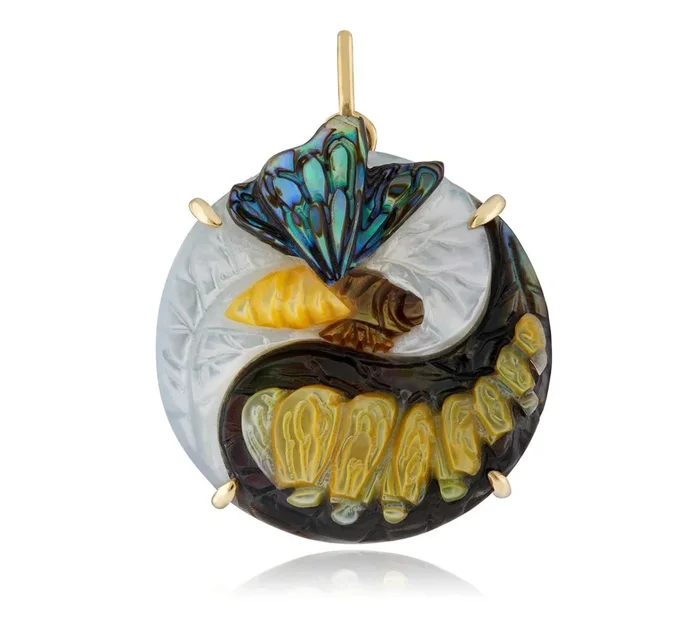 Butterfly Yin Yang Pendant