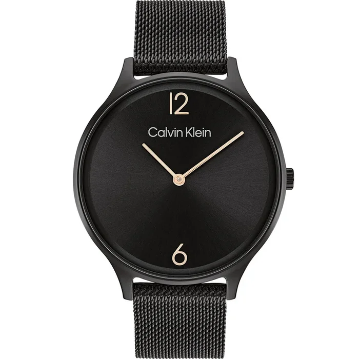 Calvin Klein 25200004 Timeless Black Mesh Womens Watch