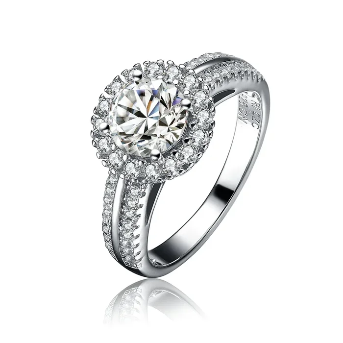 Camille Circle Solitaire Couture Ring
