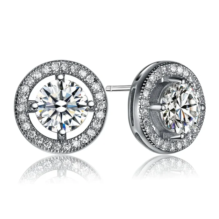 Camille Round Stud Style Earrings