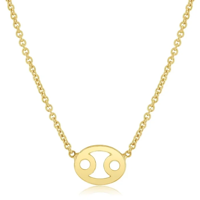 Cancer Zodiac Station Necklace