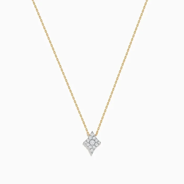 Casino 14K Yellow Gold Diamond Diamonds Suit Necklace