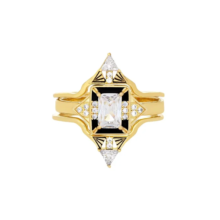 Castle Ring Set – White