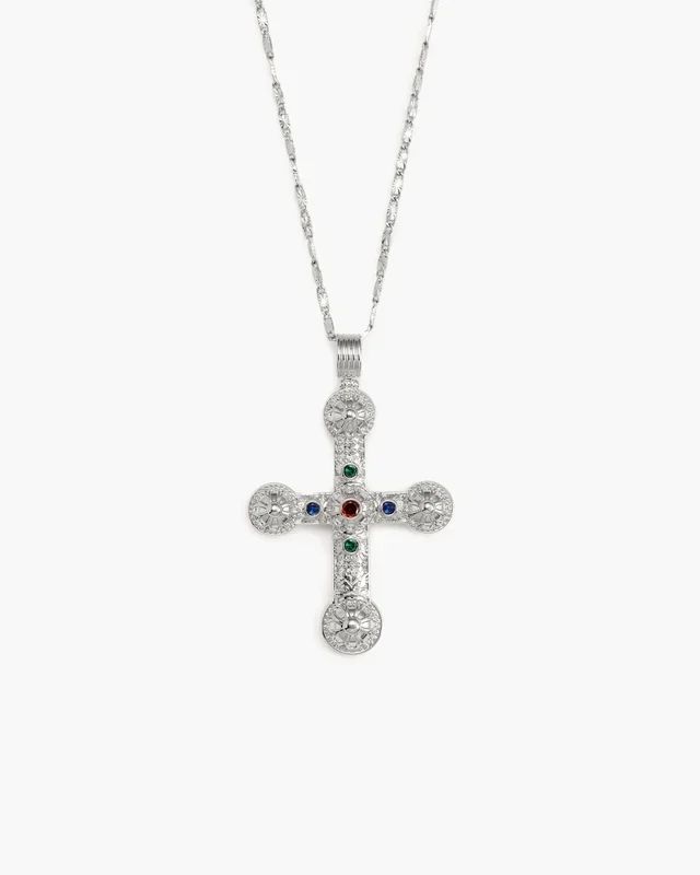 Catena XL Cross in Argento