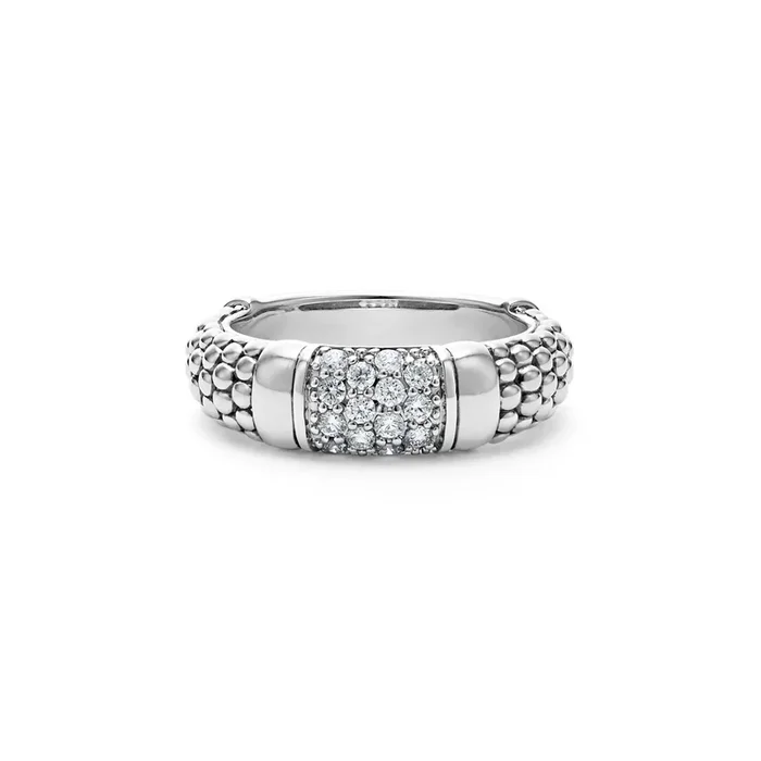 Caviar Diamond Ring