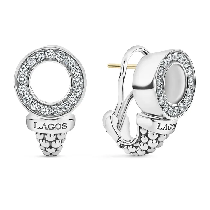 Caviar Spark Caviar Circle Diamond Earrings