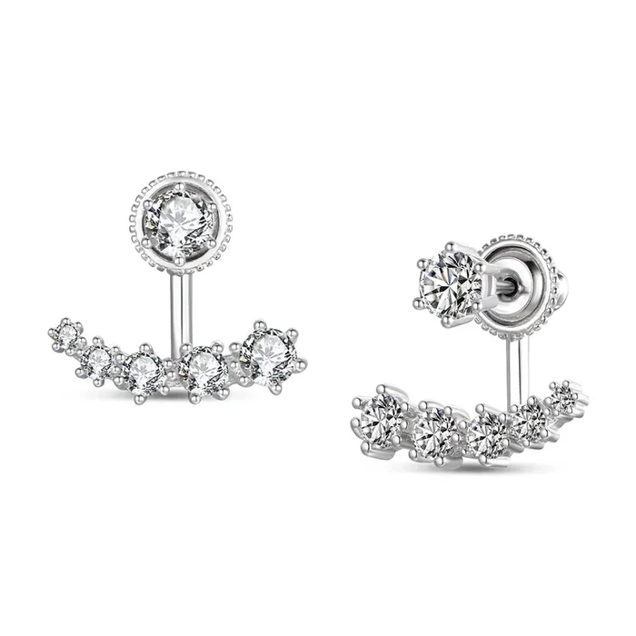 Celeste Sparkling Cluster Earrings