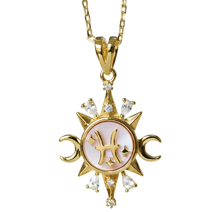 Celestial Horoscope Pendant – Pisces