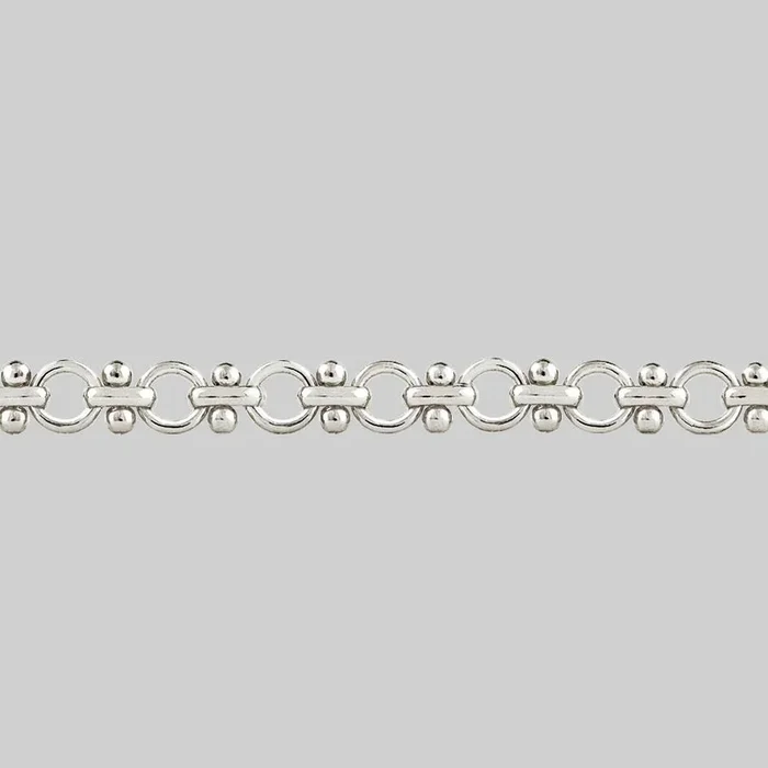 CELESTINA. Fancy Book Chain Choker – Silver