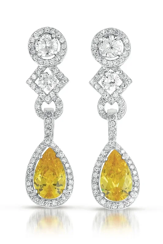 Céline Sunset Dangle Couture Earrings