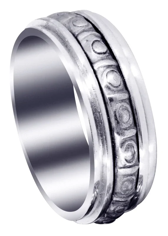 Celtic Mens Wedding Band | Sand Blast / High Polish Finish (Brian)