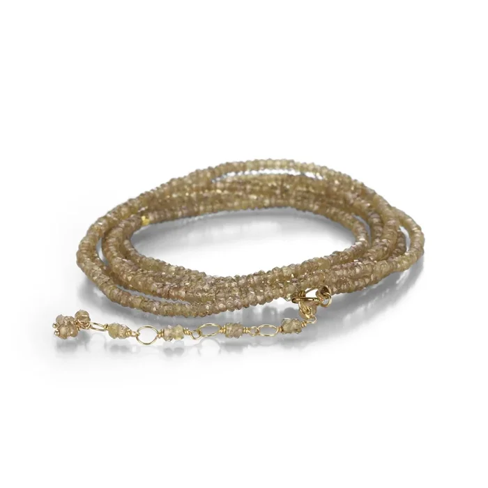 Champagne Garnet Wrap Bracelet