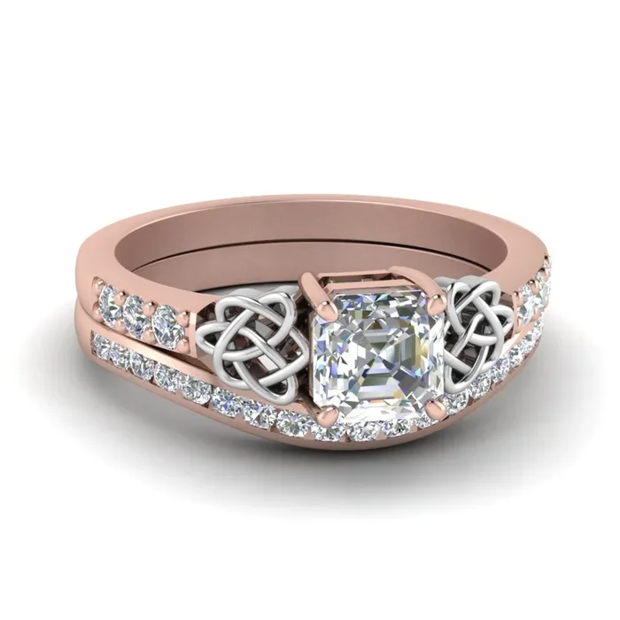 Channel Band Celtic Bridal Set